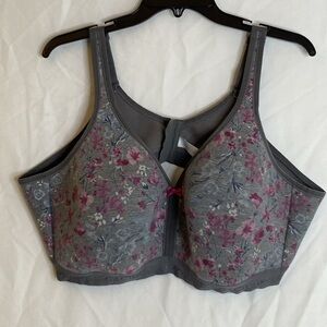 Cacique Gray/Floral Bra Size 50D